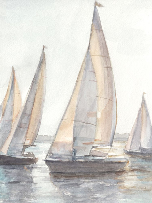 Plein Air Sailboats I Poster Print - Ethan Harper