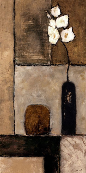 Earthy Orchid Panel I Poster Print - Judi Bagnato