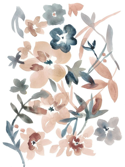 Martinique Floral I Poster Print - Chariklia Zarris