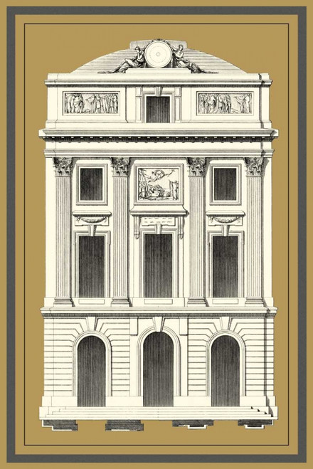 Grand Facade IV Poster Print - Deneufforge