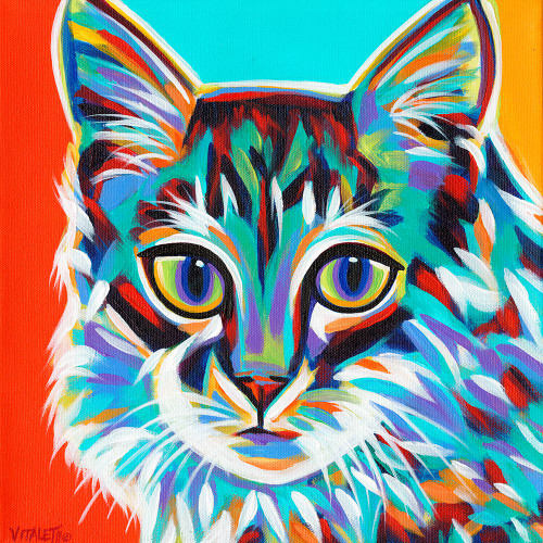 Dramatic Cats II Poster Print - Carolee Vitaletti