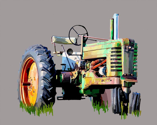 Vintage Tractor VII Poster Print - Emily Kalina