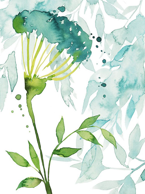 Flower and Leaf Layers II Poster Print - Grace Popp