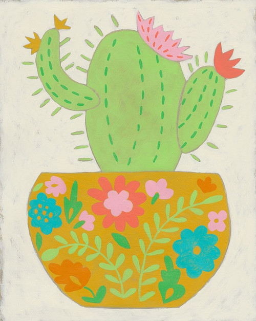 Happy Cactus II Poster Print - Chariklia Zarris