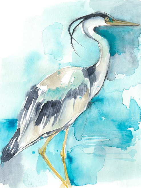Heron Splash I Poster Print - Jennifer Goldberger