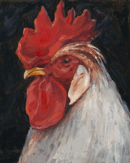 Rooster Portrait II Poster Print - Ethan Harper