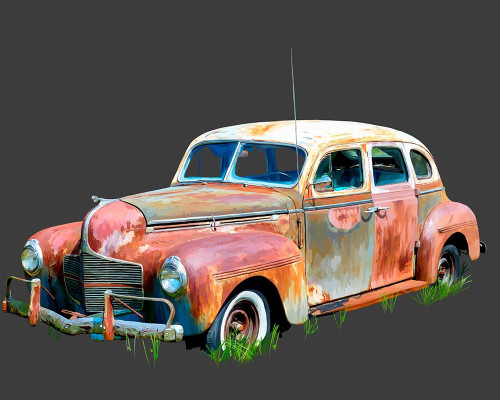 Rusty Car II Poster Print - Emily Kalina