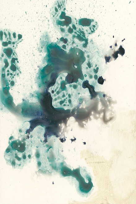 Teal Tributary I Poster Print - Jennifer Goldberger