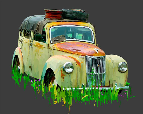 Rusty Car III Poster Print - Emily Kalina