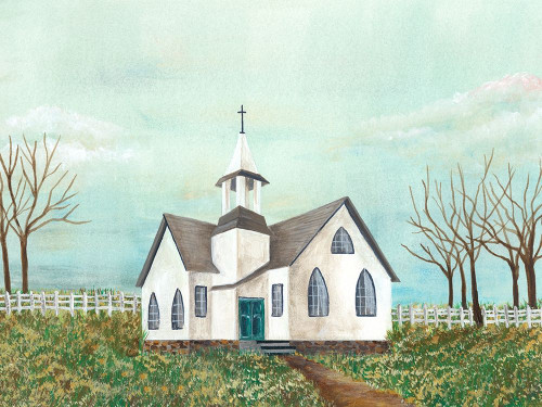 Country Church III Poster Print - Regina Moore