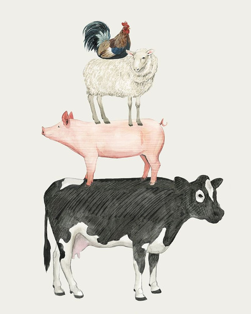 Farmland Family V Poster Print - Grace Popp
