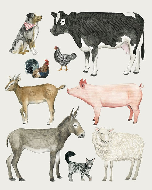 Farmland Family III Poster Print - Grace Popp