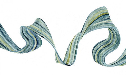 Ribbon Stream II Poster Print - Grace Popp