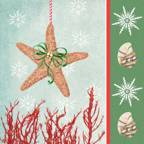 Christmas Coastal III Poster Print - Jade Reynolds