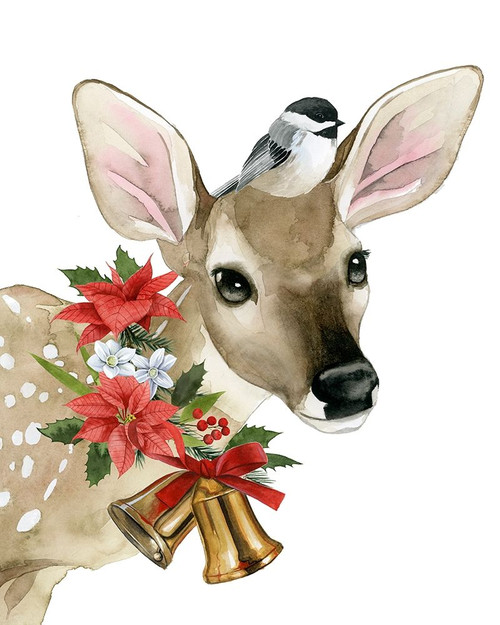 Deer Christmas I Poster Print - Grace Popp
