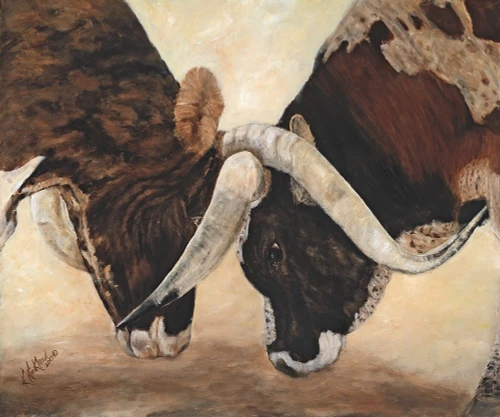 Hook em Horns I Poster Print - Kathy Winkler