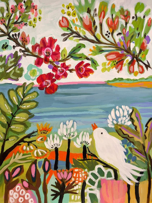 Birds in the Garden II Poster Print - Karen Fields