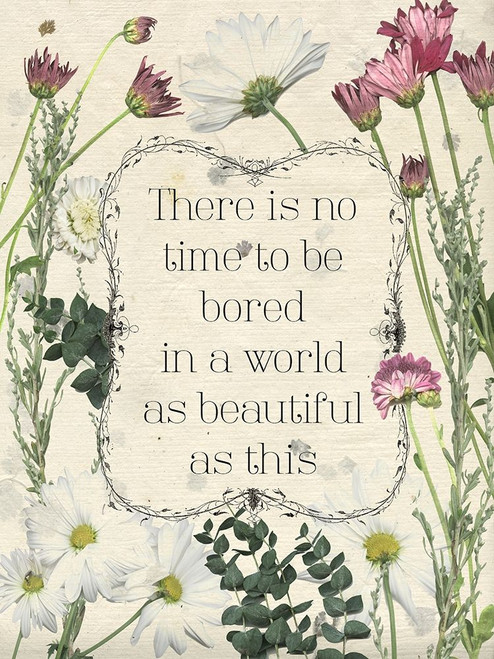 Pressed Floral Quote I Poster Print - Grace Popp