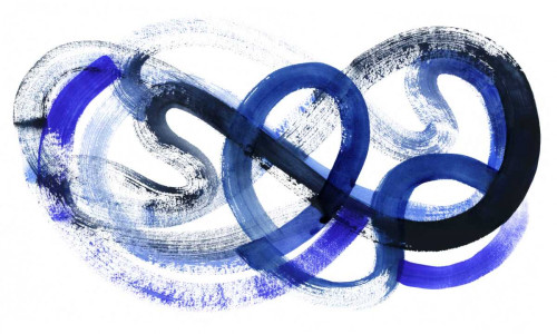 Blue Kinesis II Poster Print - Grace Popp