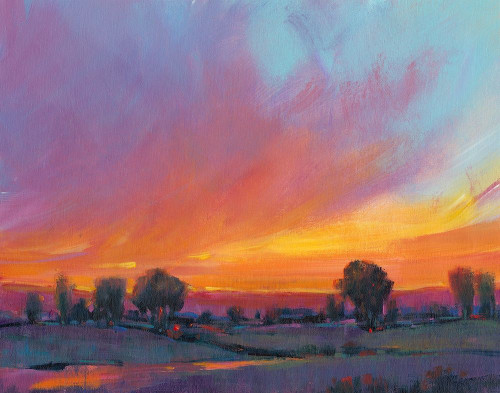 Fiery Sunset II Poster Print - Tim OToole