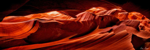 Sun Shining Through Canyon VIII Poster Print - David Drost