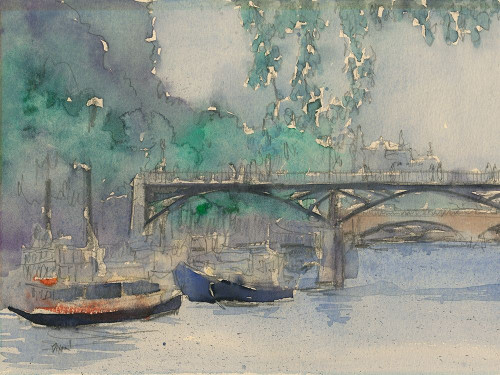 Custom Venice Watercolors V Poster Print - Samuel Dixon