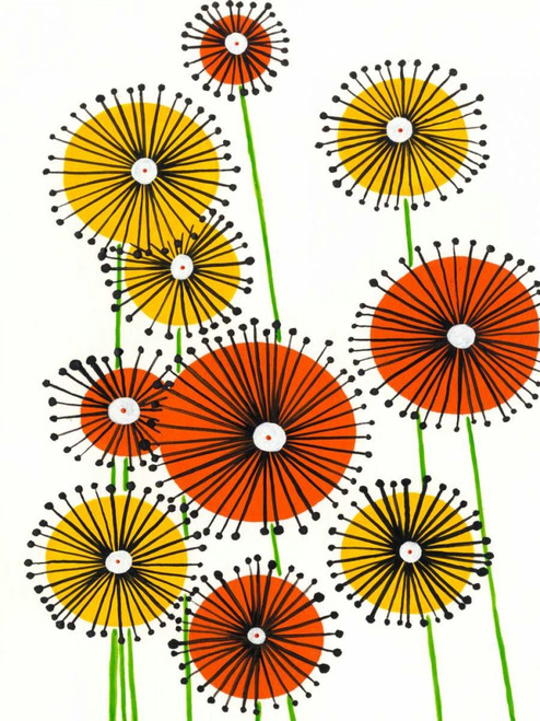 Flower Wheels I Poster Print - Regina Moore