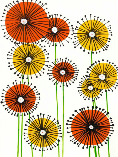 Flower Wheels II Poster Print - Regina Moore
