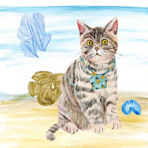 Summer Purr Party II Poster Print - Melissa Wang