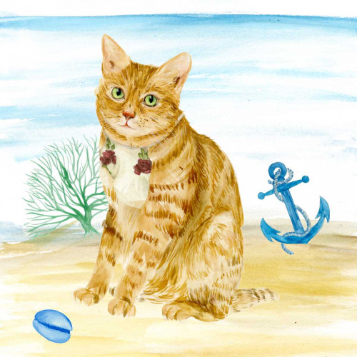Summer Purr Party IV Poster Print - Melissa Wang