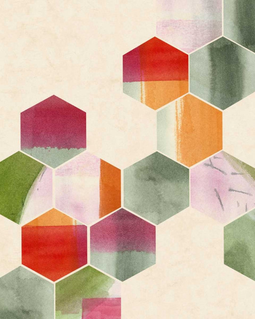 Color Pop Honeycomb II Poster Print - Grace Popp