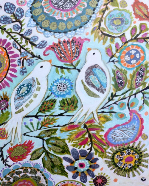 Paper Birds II Poster Print - Karen Fields