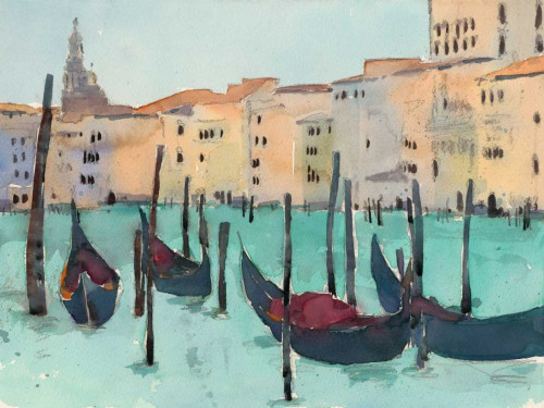 Venice Plein Air VII Poster Print - Samuel Dixon