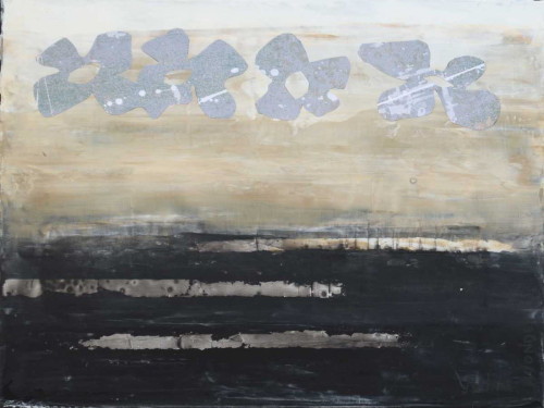 Stenciled Posies VI Poster Print - Natalie Avondet