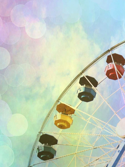 Rainbow Ferris Wheel V Poster Print - Sylvia Coomes