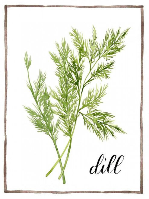 Watercolor Herbs III Poster Print - Grace Popp