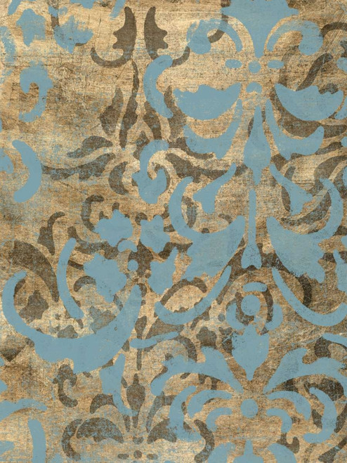 Damask Over Gold I Poster Print - Jennifer Goldberger