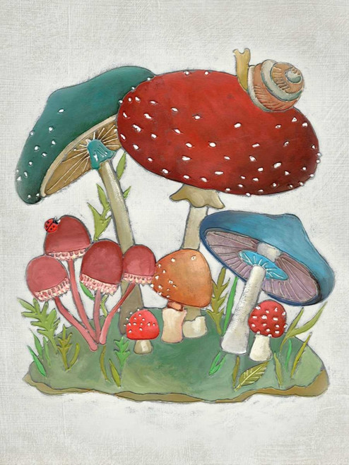 Mushroom Collection I Poster Print - Chariklia Zarris