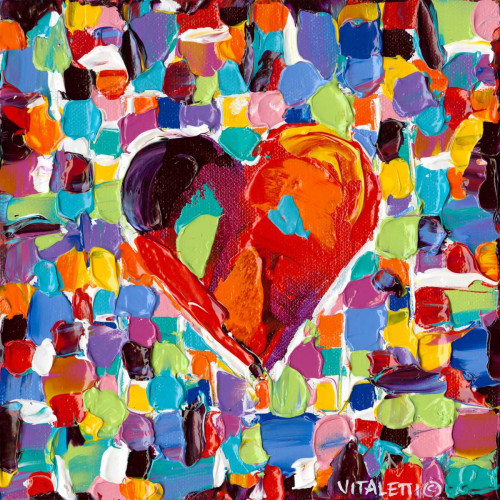 Mosaic Heart III Poster Print - Carolee Vitaletti