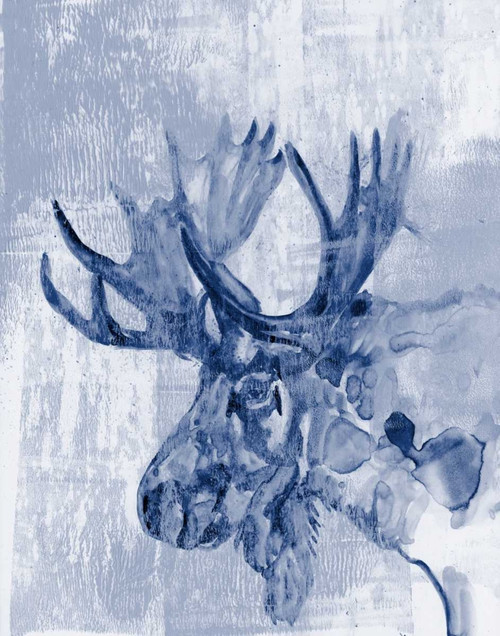 Indigo Moose Poster Print - Jennifer Goldberger