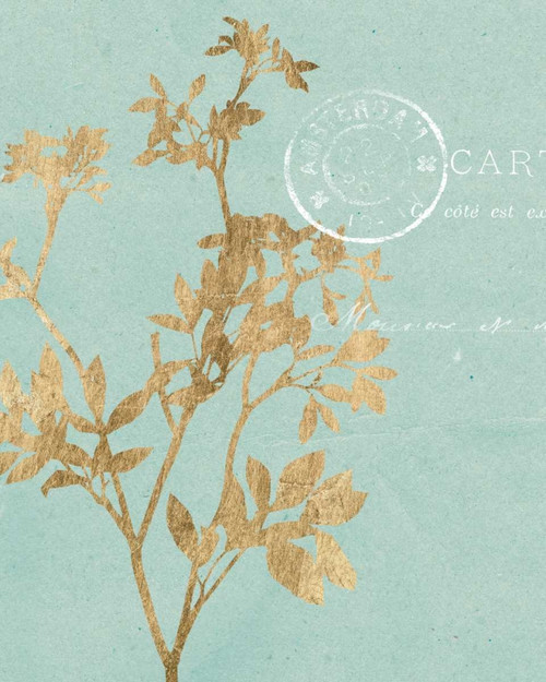 Golden Leaves I Poster Print - Jennifer Goldberger