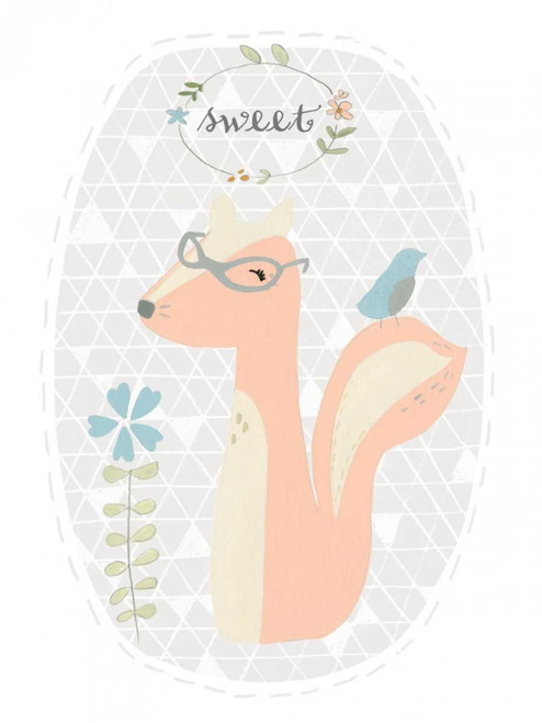 Quirky Forest I Poster Print - June Erica Vess