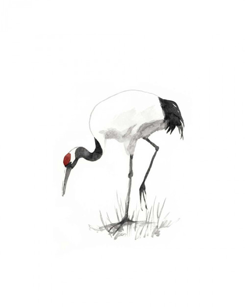 Japanese Cranes II Poster Print - Naomi McCavitt
