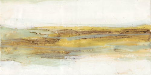 Mint And Ochre Horizon I Poster Print - Jennifer Goldberger