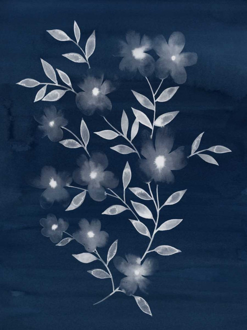 Flower Cyanotype II Poster Print - Grace Popp