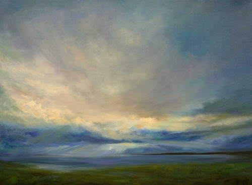 Clouds on the Bay III Poster Print - Sheila Finch