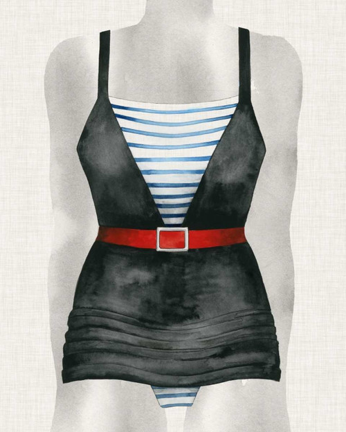 Vintage Bathing Suit IV Poster Print - Grace Popp