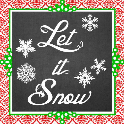Let it Snow II Poster Print - June Erica Vess