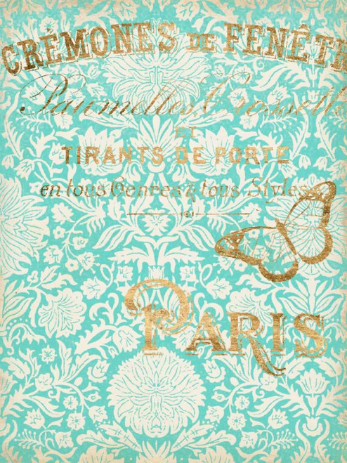 Paris in Gold II Poster Print - Jennifer Goldberger