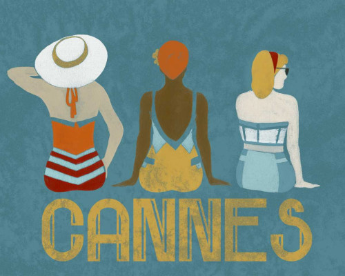 Vintage Bathing Beauties II Poster Print - June Erica Vess